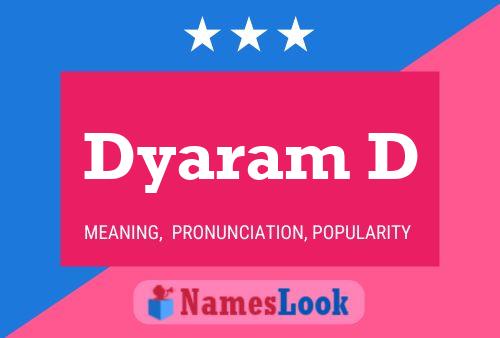 ملصق اسم Dyaram D