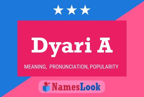 ملصق اسم Dyari A