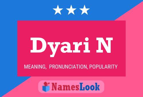 ملصق اسم Dyari N