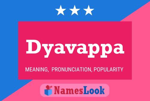 ملصق اسم Dyavappa