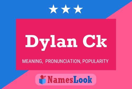 ملصق اسم Dylan Ck