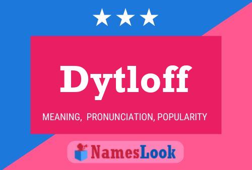 ملصق اسم Dytloff