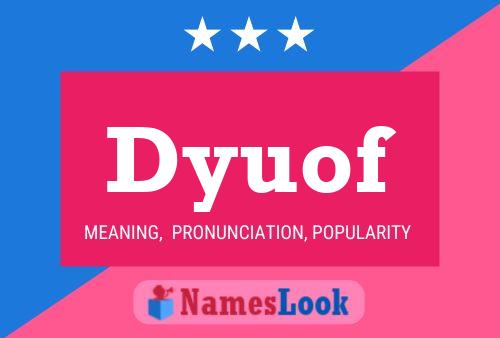 ملصق اسم Dyuof