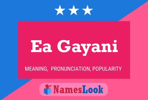 ملصق اسم Ea Gayani