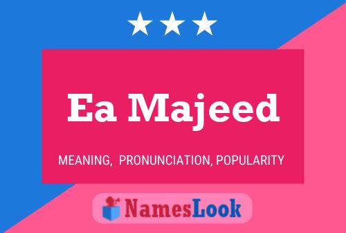 ملصق اسم Ea Majeed