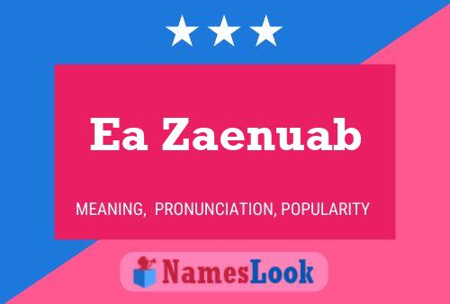 ملصق اسم Ea Zaenuab