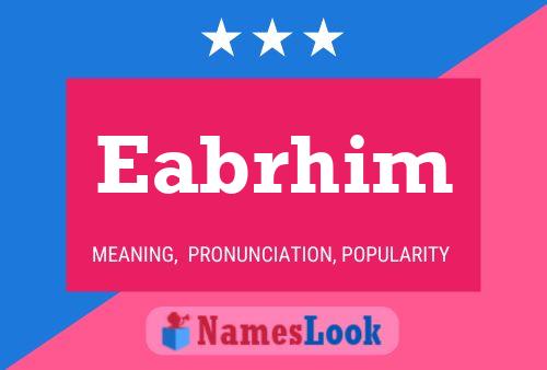 ملصق اسم Eabrhim