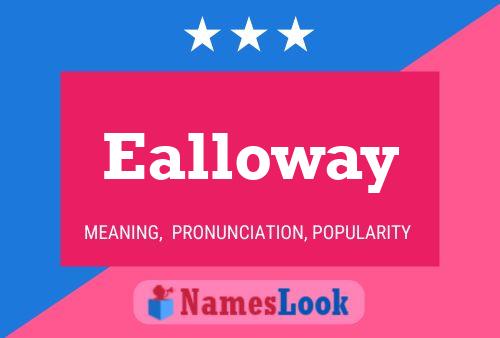 ملصق اسم Ealloway