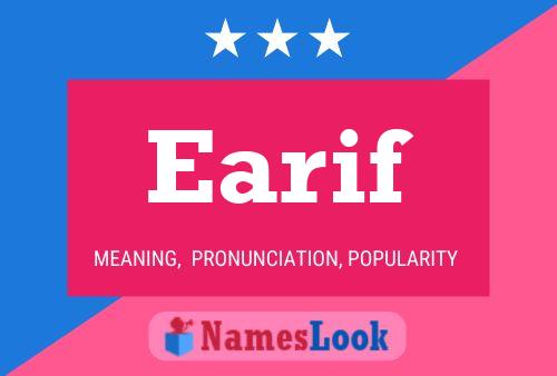 ملصق اسم Earif