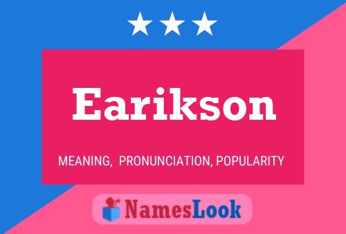 ملصق اسم Earikson