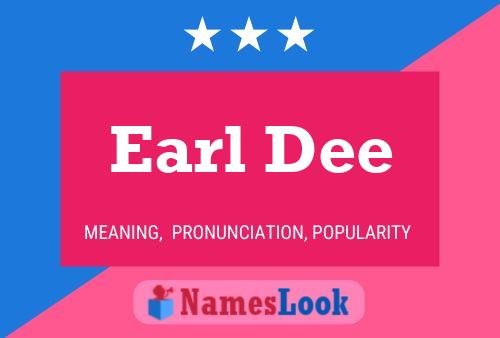 ملصق اسم Earl Dee