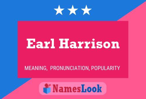 ملصق اسم Earl Harrison