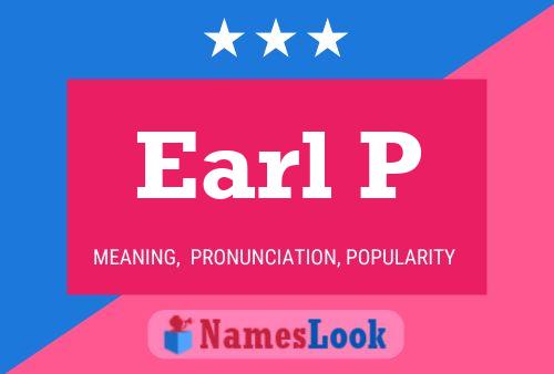 ملصق اسم Earl P