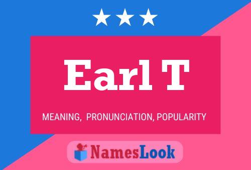 ملصق اسم Earl T