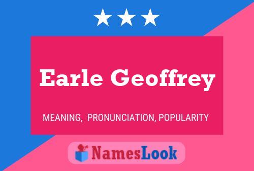 ملصق اسم Earle Geoffrey