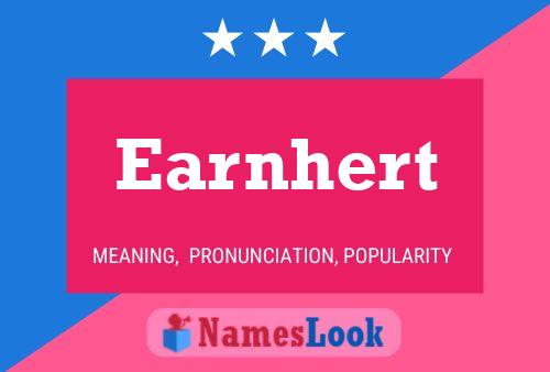 ملصق اسم Earnhert