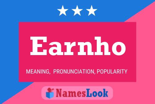 ملصق اسم Earnho