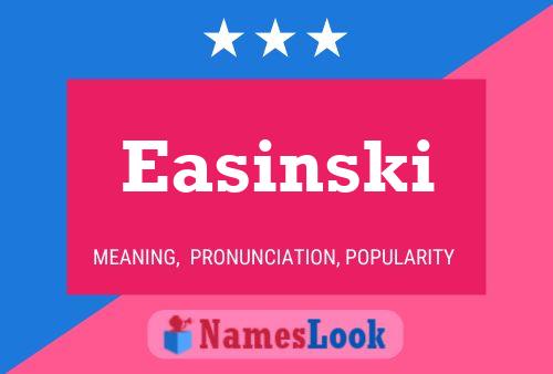 ملصق اسم Easinski