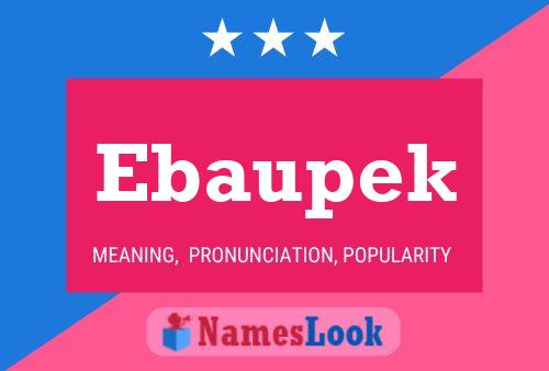 ملصق اسم Ebaupek