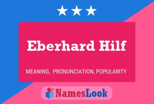 ملصق اسم Eberhard Hilf