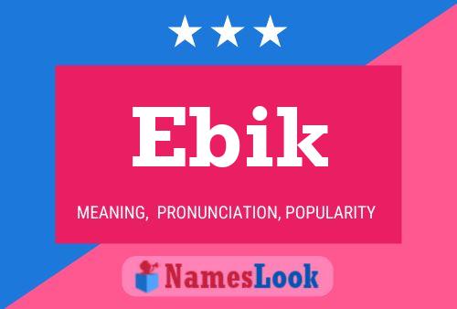 ملصق اسم Ebik