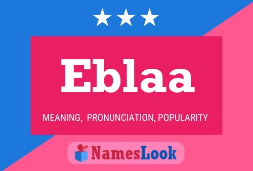 ملصق اسم Eblaa