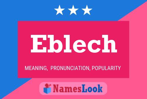 ملصق اسم Eblech