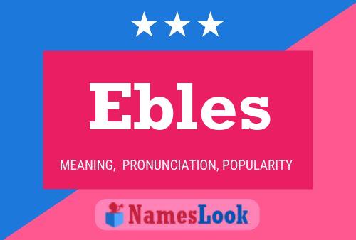 ملصق اسم Ebles