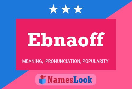 ملصق اسم Ebnaoff