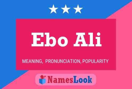 ملصق اسم Ebo Ali