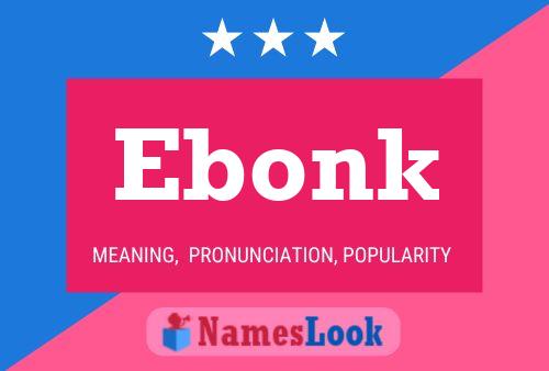 ملصق اسم Ebonk