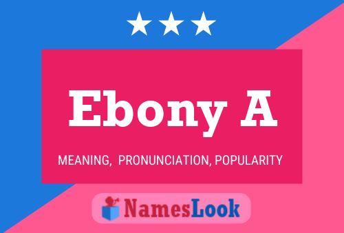 ملصق اسم Ebony A