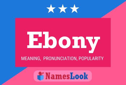 ملصق اسم Ebony