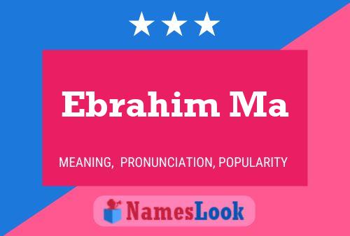 ملصق اسم Ebrahim Ma