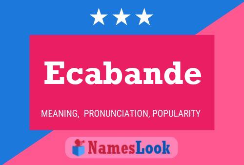 ملصق اسم Ecabande