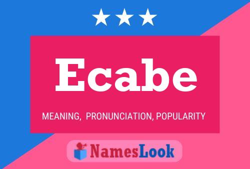 ملصق اسم Ecabe