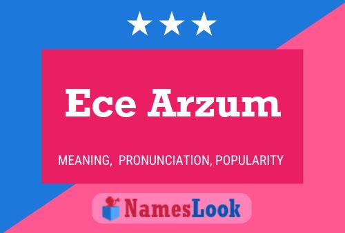 ملصق اسم Ece Arzum