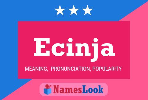 ملصق اسم Ecinja