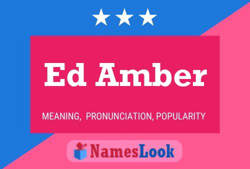 ملصق اسم Ed Amber