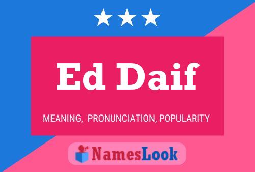 ملصق اسم Ed Daif