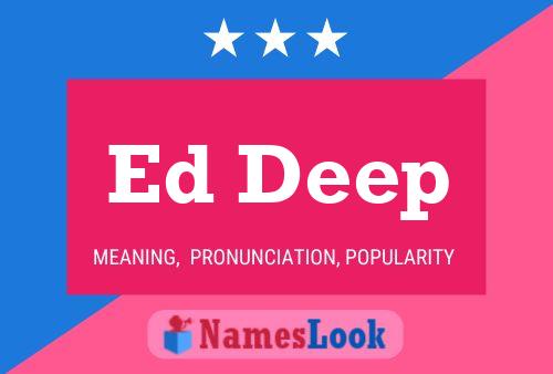 ملصق اسم Ed Deep