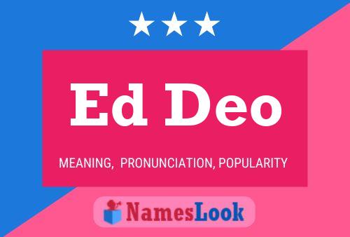 ملصق اسم Ed Deo