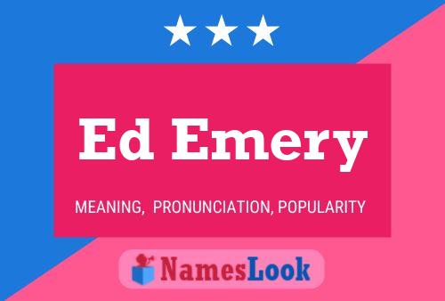 ملصق اسم Ed Emery