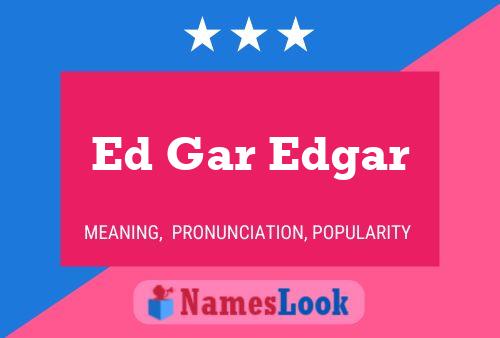 ملصق اسم Ed Gar Edgar