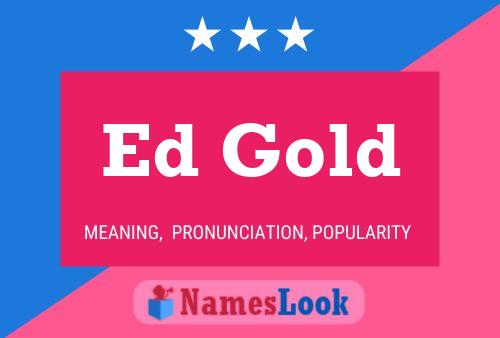 ملصق اسم Ed Gold