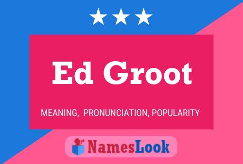 ملصق اسم Ed Groot