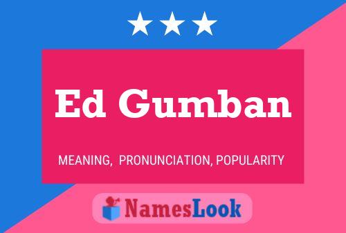 ملصق اسم Ed Gumban