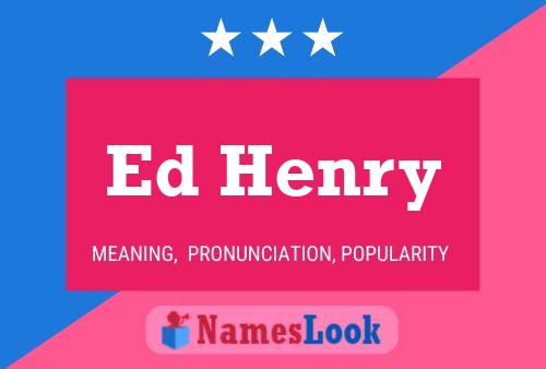 ملصق اسم Ed Henry