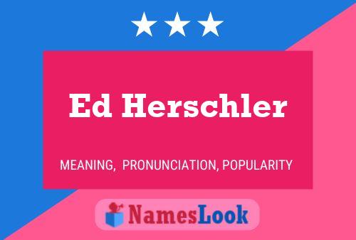 ملصق اسم Ed Herschler