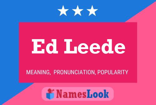 ملصق اسم Ed Leede